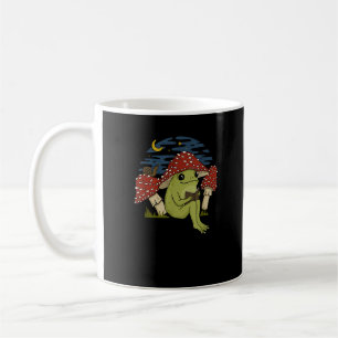 Mug Chapeau de champignon de grenouille en train de li