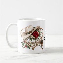 Chapeau de cowboy occidental romantique & Cœur de