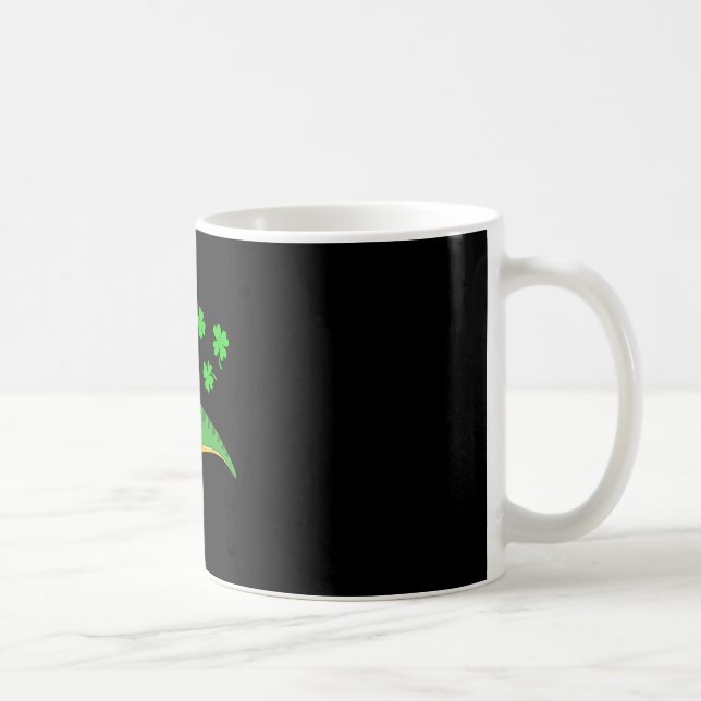 Mug Chapeau de dinosaure de la Saint-Patrick Shamrock  (Droite)