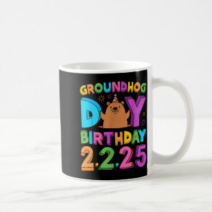 Mug Chapeau de fête d'anniversaire Jour de la marmotte