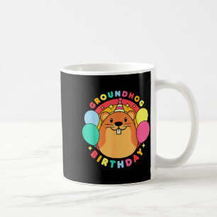 Mug Chapeau de fête d'anniversaire Jour de la marmotte