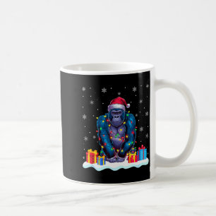 Mug Chapeau de gorille de Noël Lumière de sapin de Noë