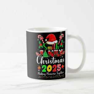 Mug Chapeau de Noël assorti de la famille Smith 2025 S
