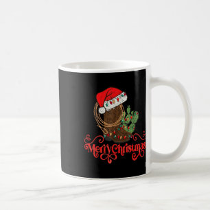 Mug Chapeau de Noël de Santa Retro Joyeux Cowboy Boots