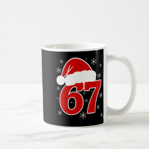 Mug Chapeau de Noël de Santa Six Seven 6 7 67 Mème Gen