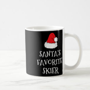 Mug Chapeau de Noël du skieur préféré du Père Noël Fun