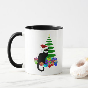 Mug Chapeau de Noël Le Chat Noir Noël