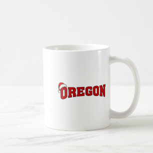 Mug Chapeau de Père Noël de Noël en Oregon Rétro Cadea