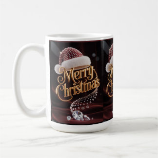 Mug Chapeau de Père Noël mignon & typographie