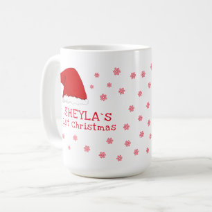 Mug Chapeau de Père Noël pour le premier Noël de bébé 