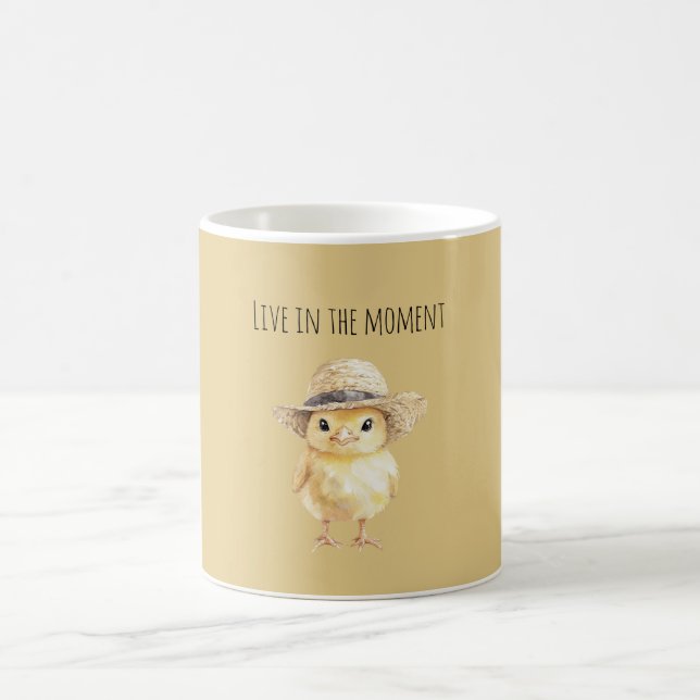 Mug Chapeau de poulet jaune (Centre)
