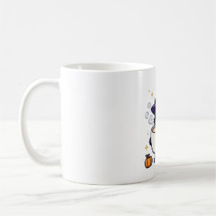 Mug Chapeau De Sorcière Chat Latte Drôle Café Art Hall