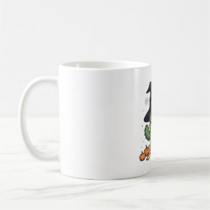 Mug Chapeau de sorcière de cactus effrayant Art d'Hall