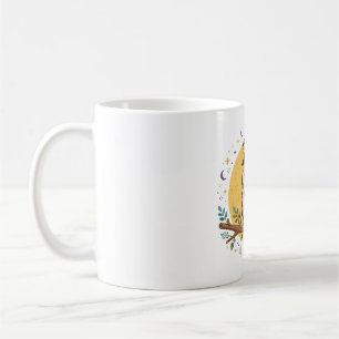 Mug Chapeau de sorcière de chouette Art de nuit d'Hall