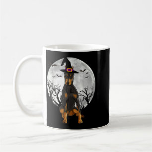 Mug Chapeau de sorcière d'Halloween de chien Doberman
