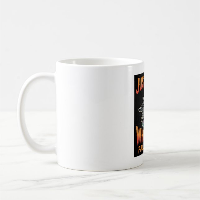 Mug Chapeau de Sorcière Fille Chat Halloween Dessin Au (Gauche)