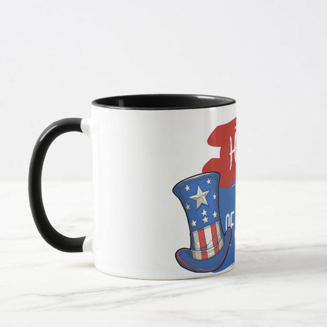 Mug Chapeau haut de forme avec motif de coup de pincea (Gauche)