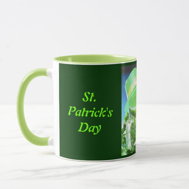 Mug Chapeau haut de forme vert & Bière verte - (Gauche)