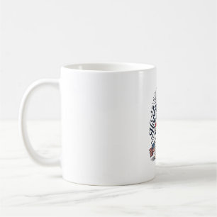 Mug Chapeau patriotique vintage Happy 4 juillet vecteu