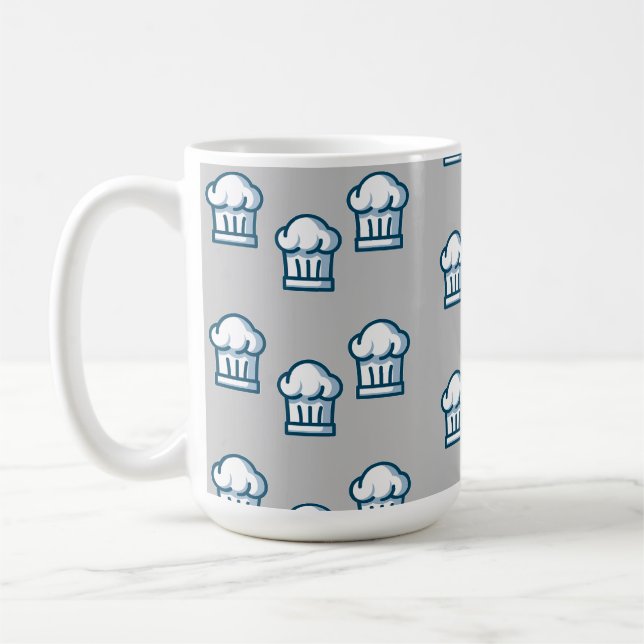 Mug Chapeaux blancs sur gris (Gauche)