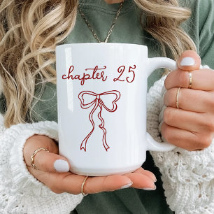 Mug Chapitre 25 Personnalisé, Cadeau d'Anniversair