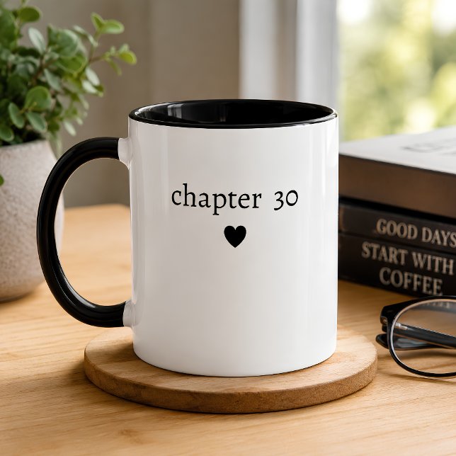 Mug Chapitre personnalisé 30e anniversaire (Créateur téléchargé)