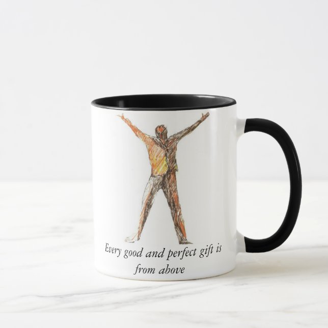 Mug Chaque bon et parfait cadeau est d'en haut (Droite)