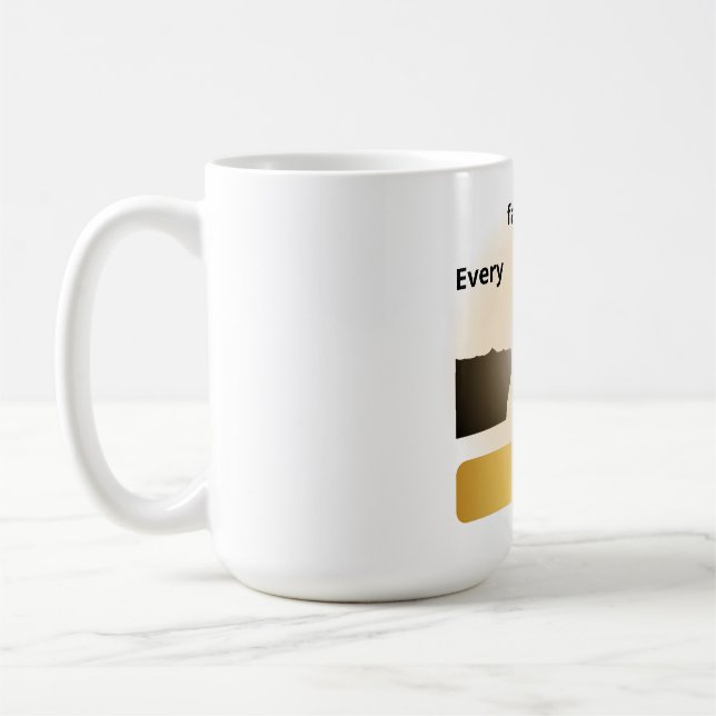 Mug « Chaque chute est le début d'une ascension – Saut (Gauche)