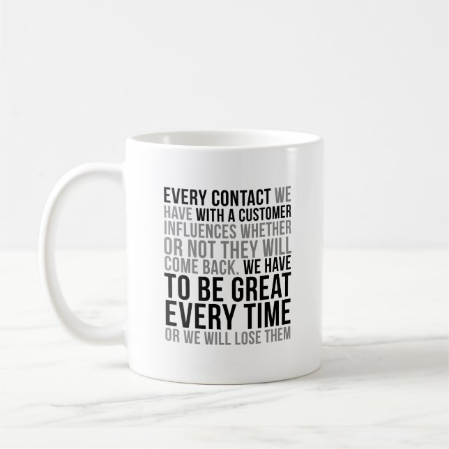 Mug Chaque Contact Avec Le Client (Gauche)