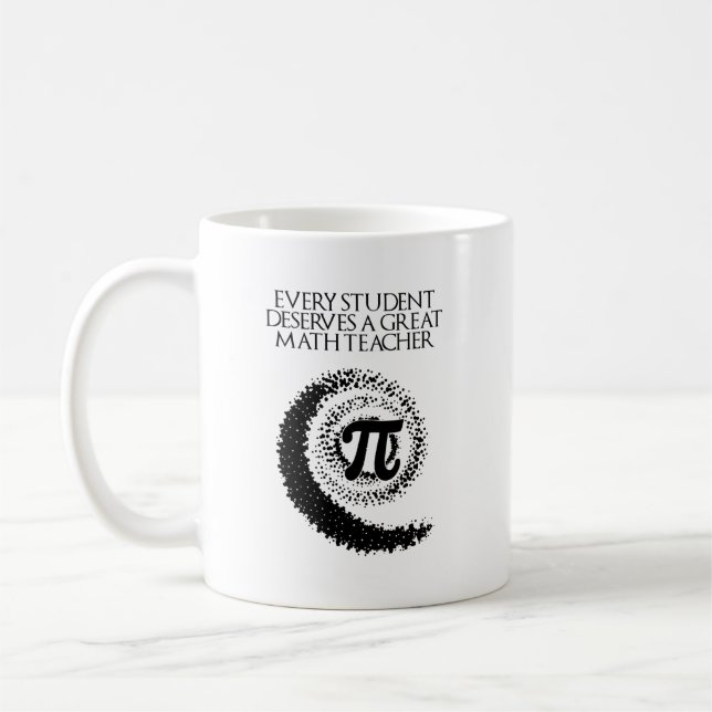 Mug Chaque élève mérite un excellent professeur de mat (Gauche)