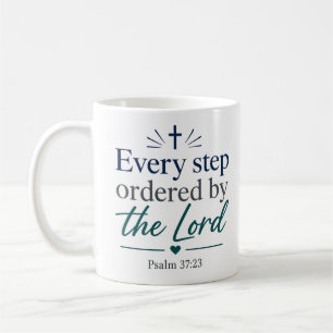 Mug Chaque étape ordonnée par le Seigneur Vérité bibli