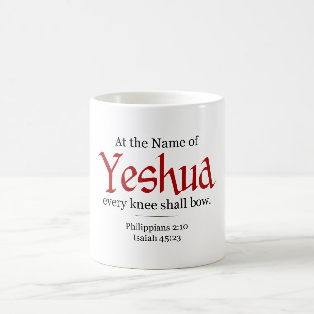 Mug Chaque genou doit s'incliner - Yeshua (Centre)