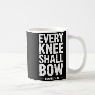Mug Chaque genou se pliera Verset de la Bible chrétien