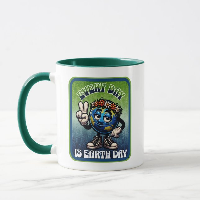 Mug Chaque Jour est le Jour de la Terre (Gauche)
