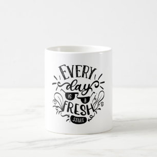 Mug Chaque Jour Est Un Nouveau Début Motivationnel Let