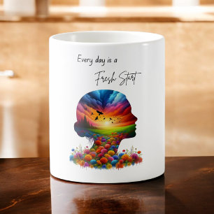 Mug Chaque jour est un nouveau départ de l'esprit colo