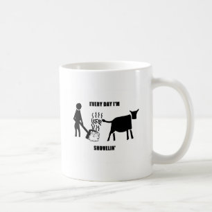 Mug Chaque jour je suis la pile de la vie de Shovelin