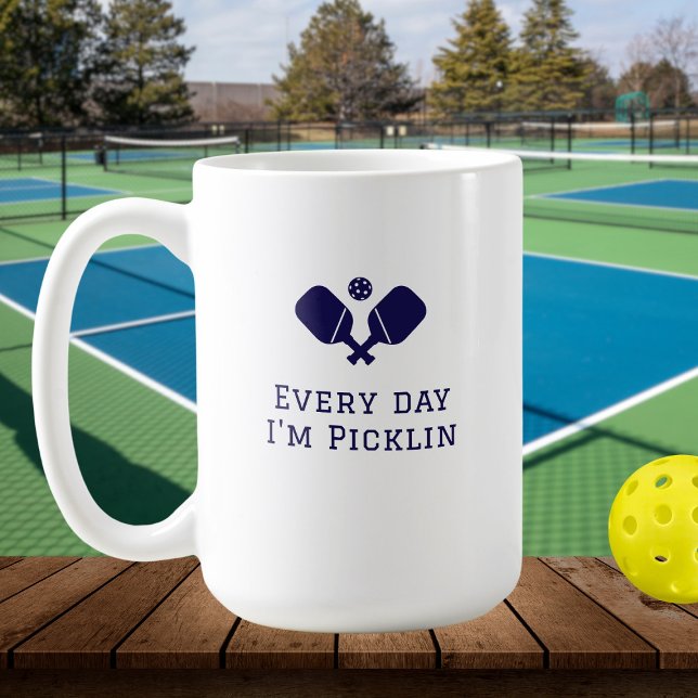 Mug Chaque jour je suis picklin - drôle bleu Picklebal (Créateur téléchargé)