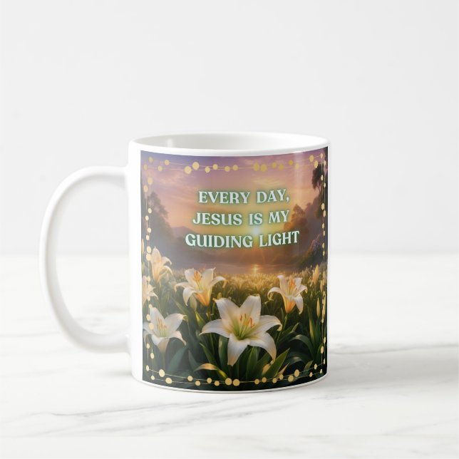 Mug Chaque Jour, Jésus Est Ma Lumière Guidée (Gauche)