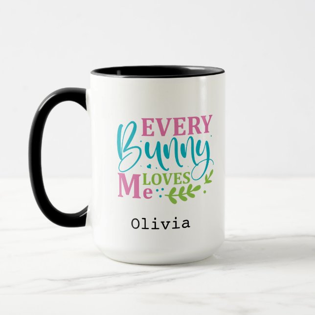Mug Chaque Lapin M'aime Drôle de Pâques  (Gauche)