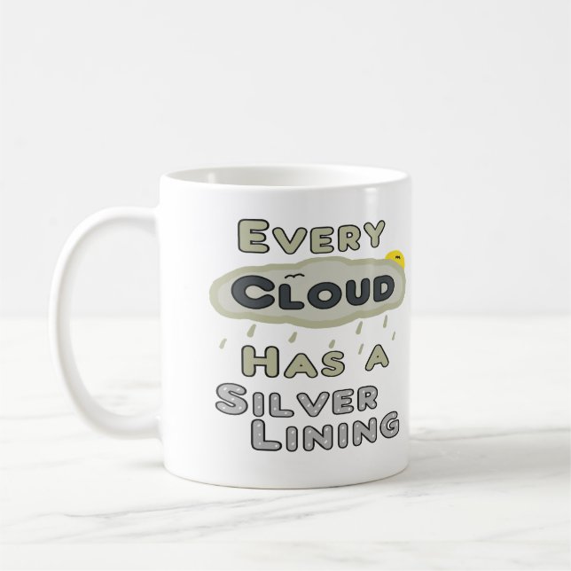 Mug Chaque Nuage A Un Doublure Argent (Gauche)