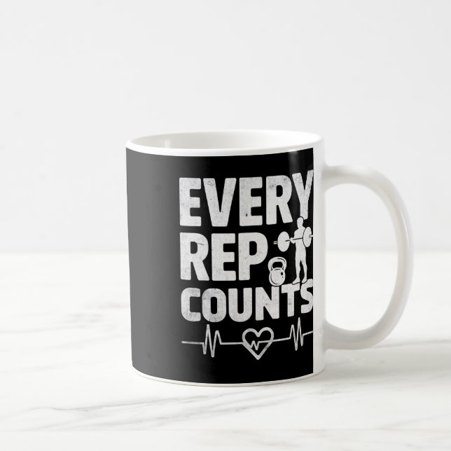 Mug Chaque Rep Compte Weightlifter Bodybuilding Bodybu (Droite)