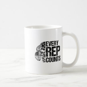 Mug Chaque répétition compte Haltérophile Culturisme B