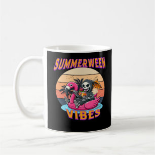 Mug Char de Flamant rose Summerween Vibes Grim Reaper