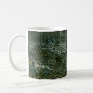 Mug char Mark IV de la Première Guerre mondiale en ter