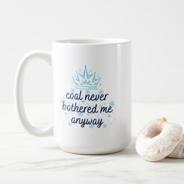 Mug Charbon ne m'a jamais dérangé de toute façon avec  (Avec donut)