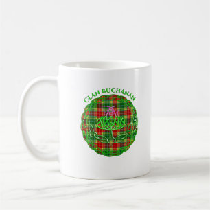 Mug Chardon celtique de Tartan écossais de Buchanan
