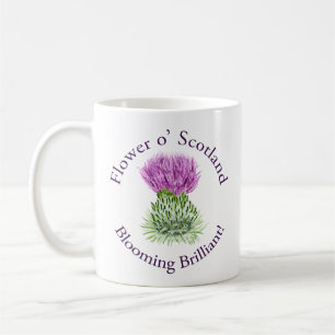 Mug Chardon écossais brillant de floraison