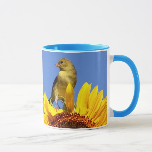 Mug Chardonneret américain sur le tournesol (Droite)