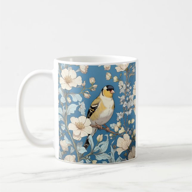 Mug Chardonneret jaune inspiré de William Morris (Gauche)